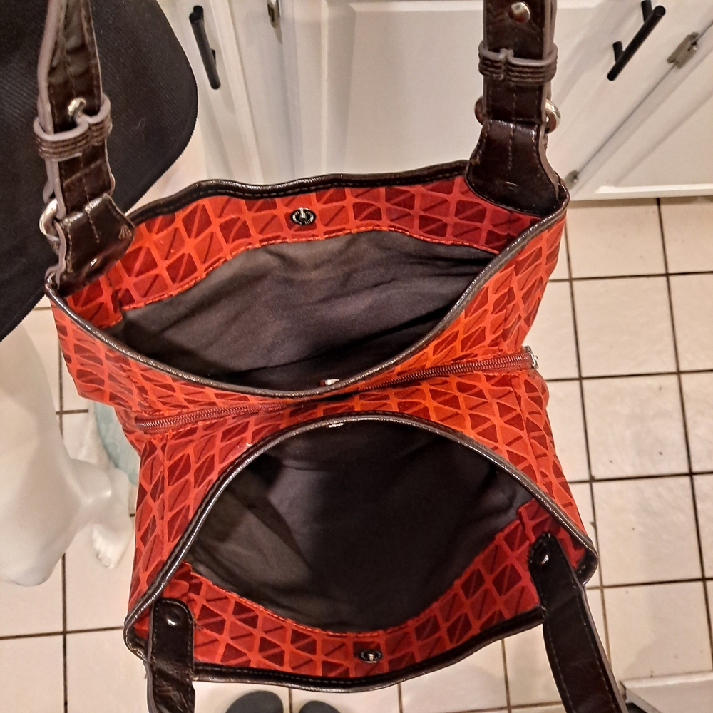Nine & Co. Red Geometric Shoulder Bag - Picture 8 of 11